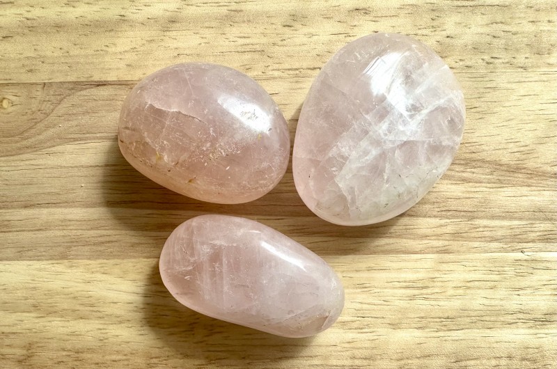 Galet de polissage Quartz Rose
