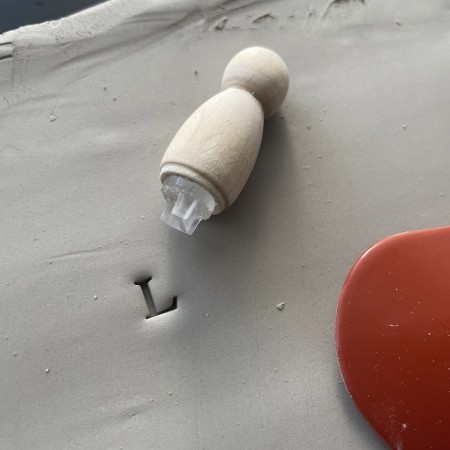 Tampon Poterie personnalisé initiale
