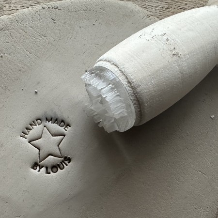 Tampon Poterie personnalisé prénom et étoile