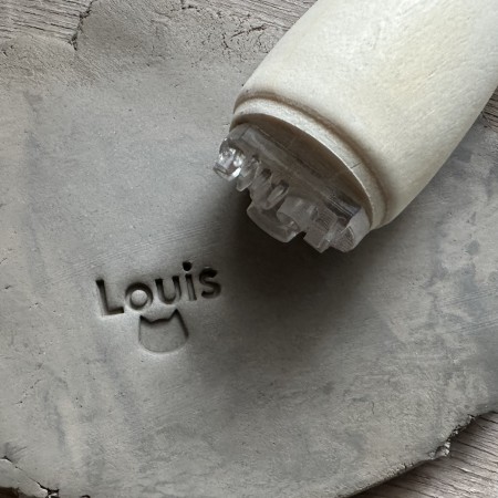 Tampon poterie personnalisé chat