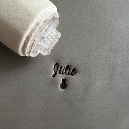 Tampon Poterie personnalisé prénom et jarre