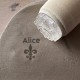 Tampon Poterie personnalisé prénom et fleur de lys