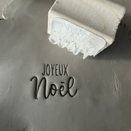 Tampon Poterie Joyeux Noël