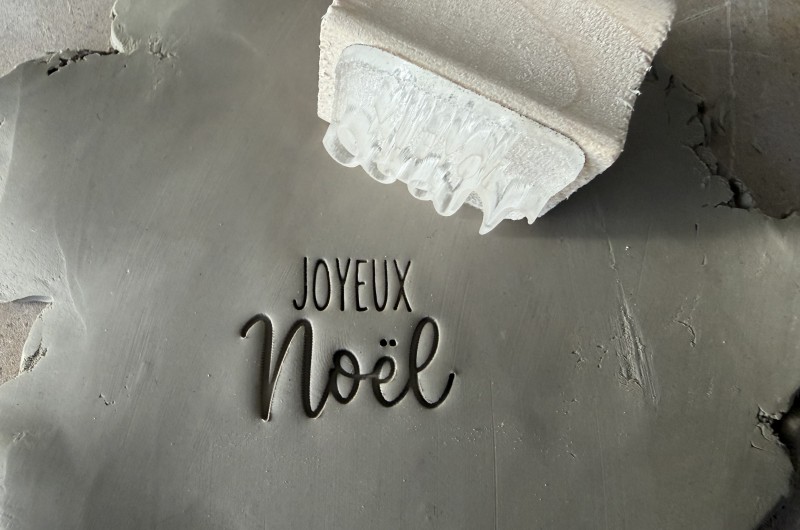 Tampon Poterie Joyeux Noël