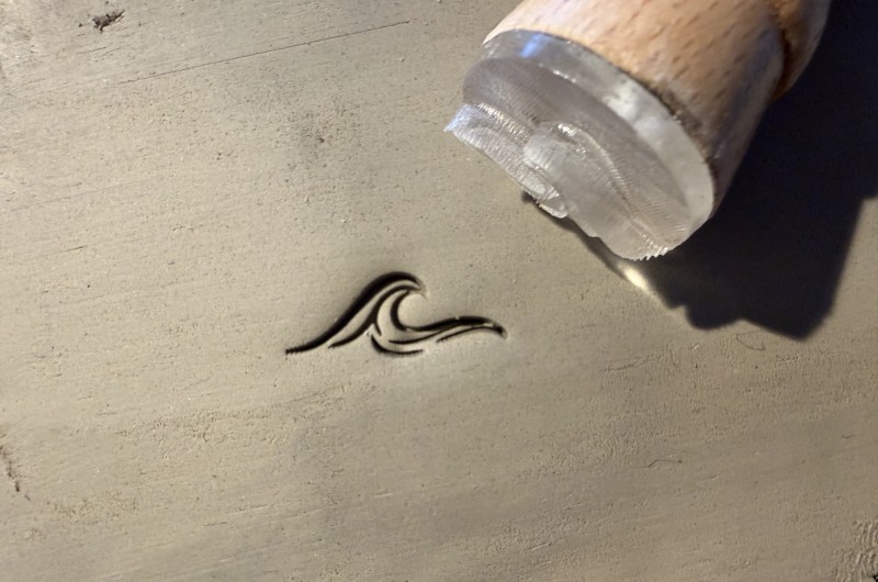 Tampon poterie Vague