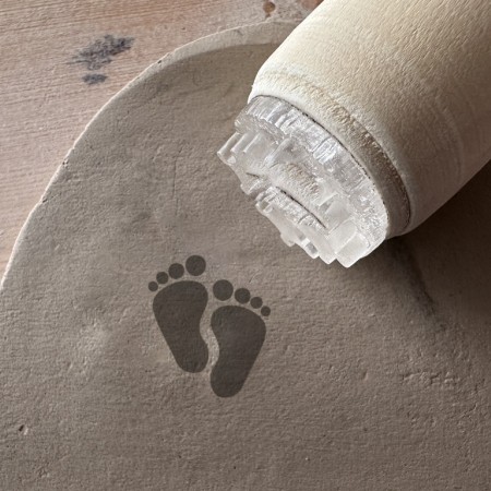 Tampon Poterie Paire de pieds