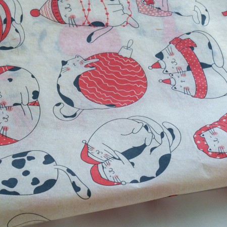 Papier Transfert pour céramique - Chats de Noël