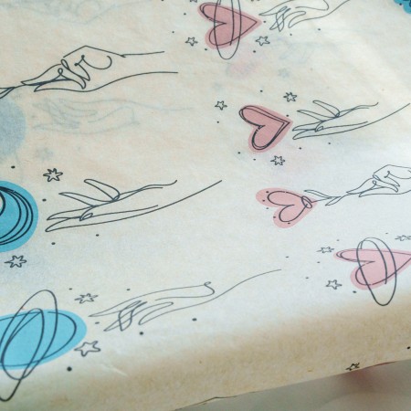 Papier Transfert pour céramique - Mains LineArt