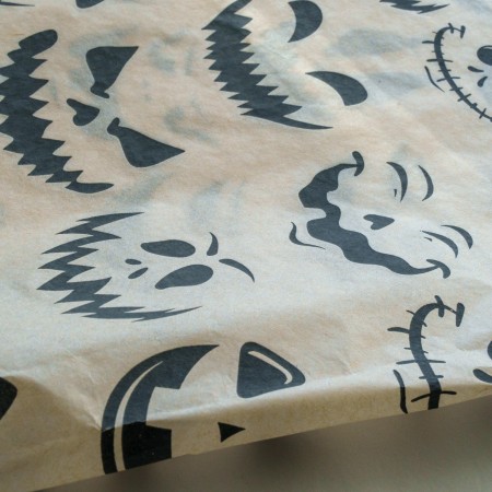 Papier Transfert pour céramique - Visages Citrouilles