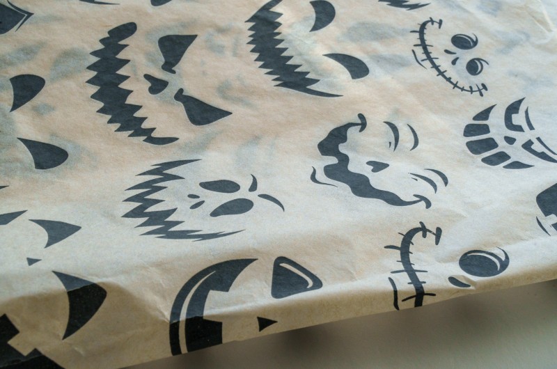 Papier Transfert pour céramique - Visages Citrouilles