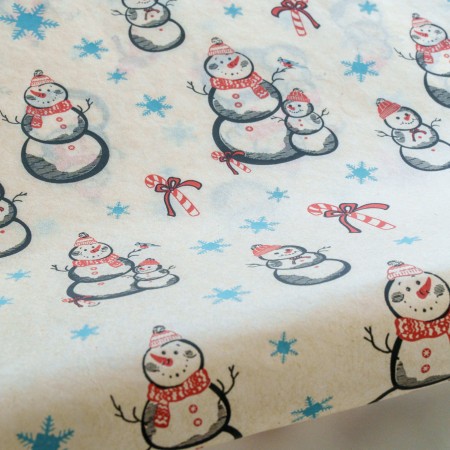 Papier Transfert pour céramique - Bonhomme de neige