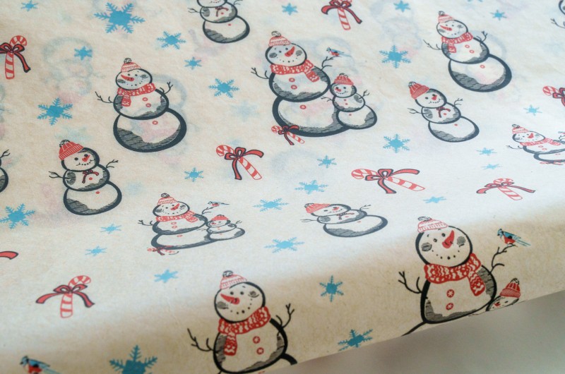 Papier Transfert pour céramique - Bonhomme de neige