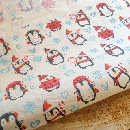 Papier Transfert pour céramique - Pingouins