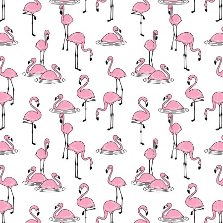 Papier Transfert pour céramique - Flamants roses
