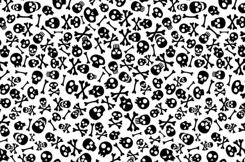 Papier Transfert pour céramique - Crânes