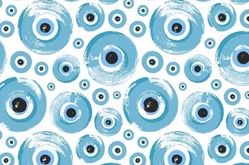 Papier Transfert pour céramique - Oeil bleu