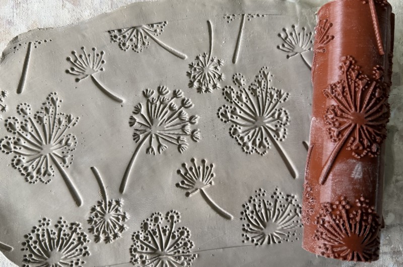 Rouleau pour argile Pissenlit Dandelion