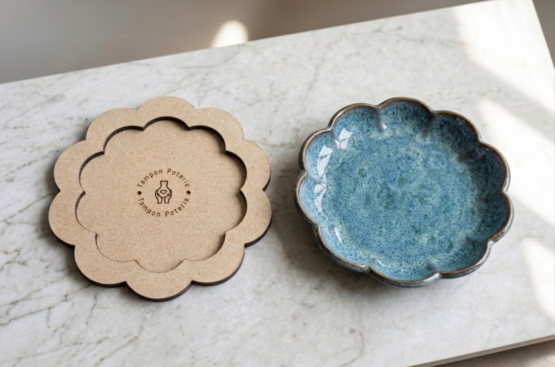 Moule en bois pour coupelle pétales