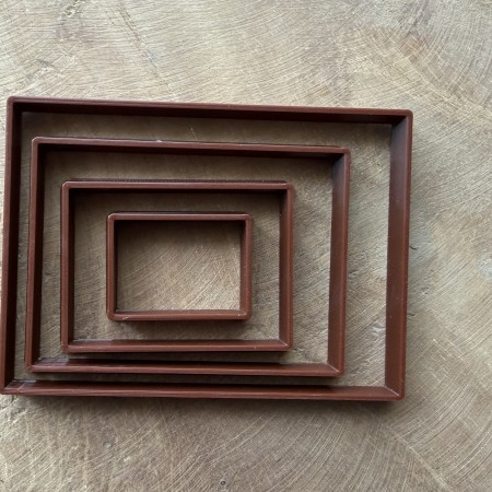 Set d'emporte-pièces Rectangles - Lot de 4
