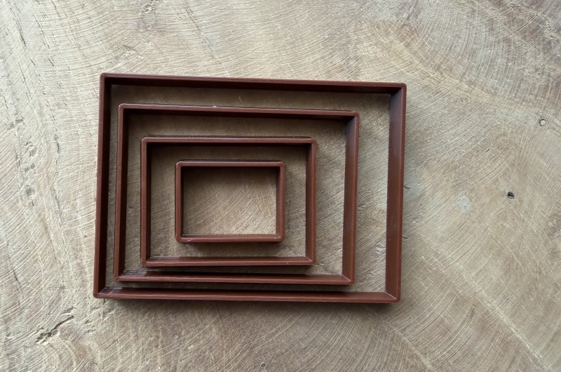 Set d'emporte-pièces Rectangles - Lot de 4