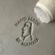 Tampon Poterie personnalisé prénom et moai