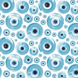 Papier Transfert pour c&eacute;ramique - Oeil bleu